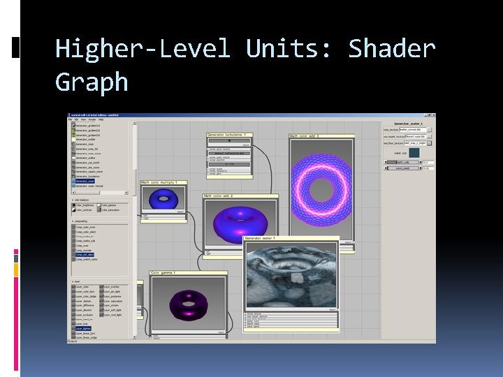 Higher-Level Units: Shader Graph 