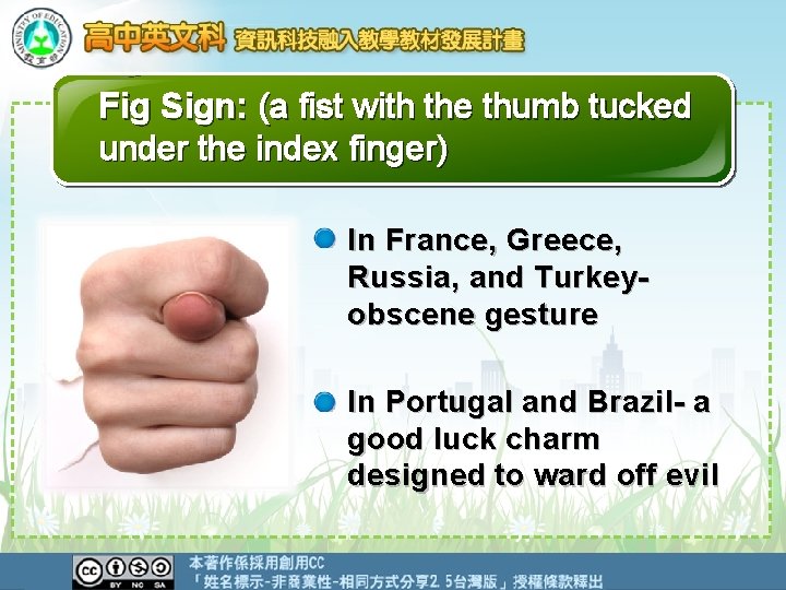 OK sign connecting the thumb and forefinger in