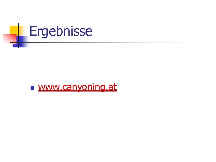 Ergebnisse n www. canyoning. at 