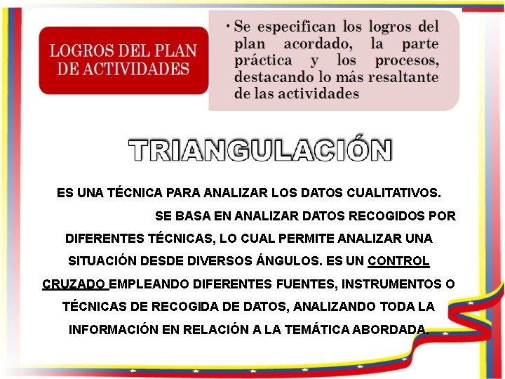 ES UNA TÉCNICA PARA ANALIZAR LOS DATOS CUALITATIVOS. SE BASA EN ANALIZAR DATOS RECOGIDOS