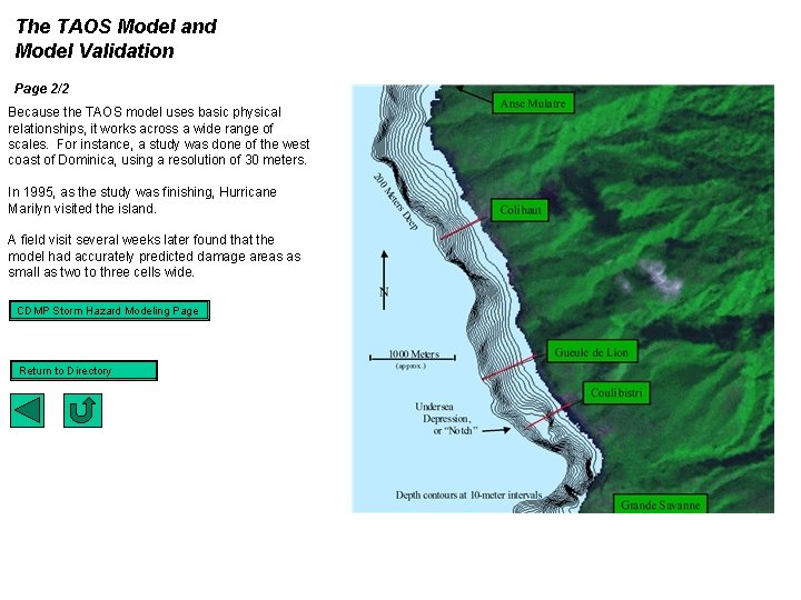 The TAOS Model and Model Validation Page 2/2 Because the TAOS model uses basic