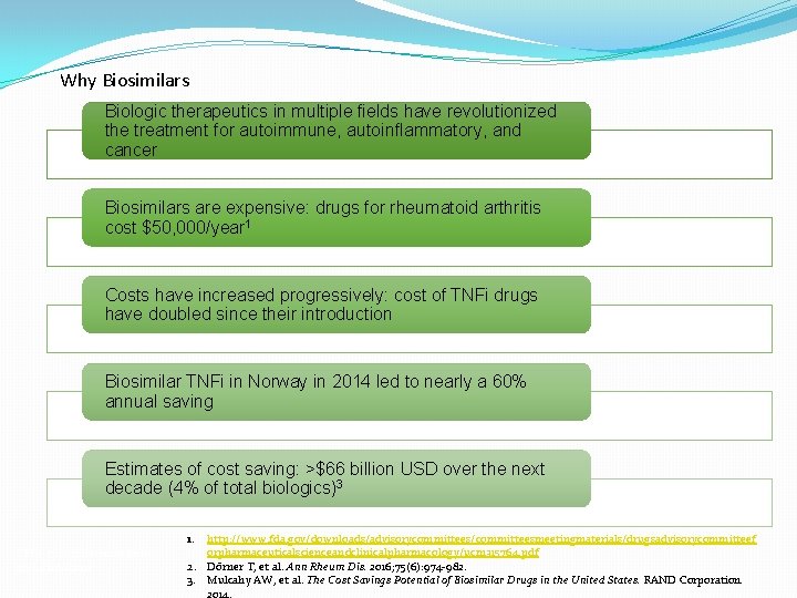 Why Biosimilars Biologic therapeutics in multiple fields have revolutionized the treatment for autoimmune, autoinflammatory,