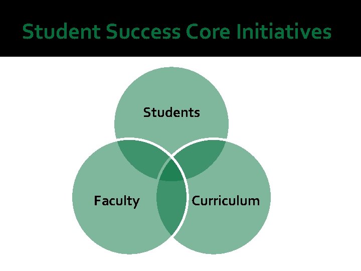 Student Success Core Initiatives Students Faculty Curriculum 