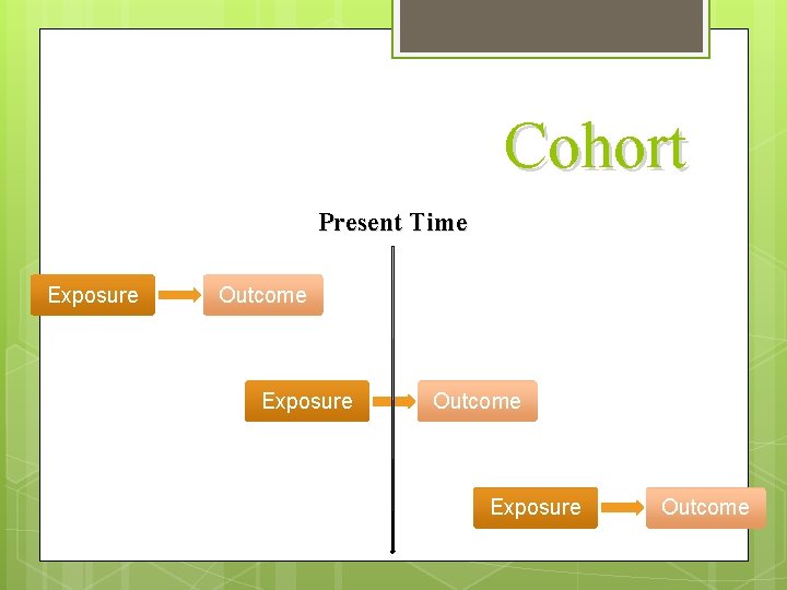 Cohort Present Time Exposure Outcome 