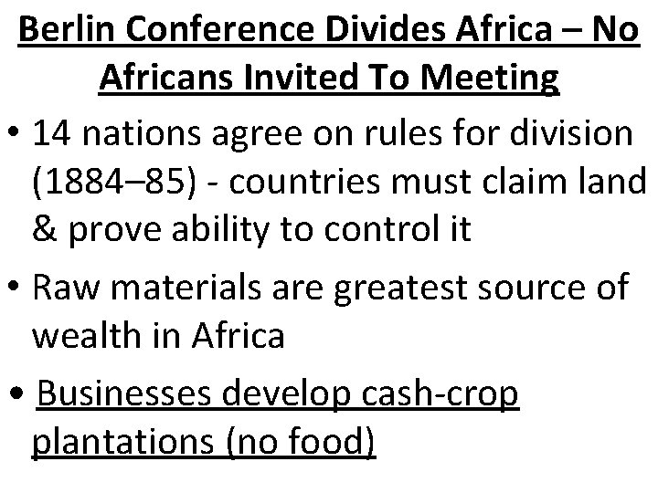 Berlin Conference Divides Africa – No Africans Invited To Meeting • 14 nations agree