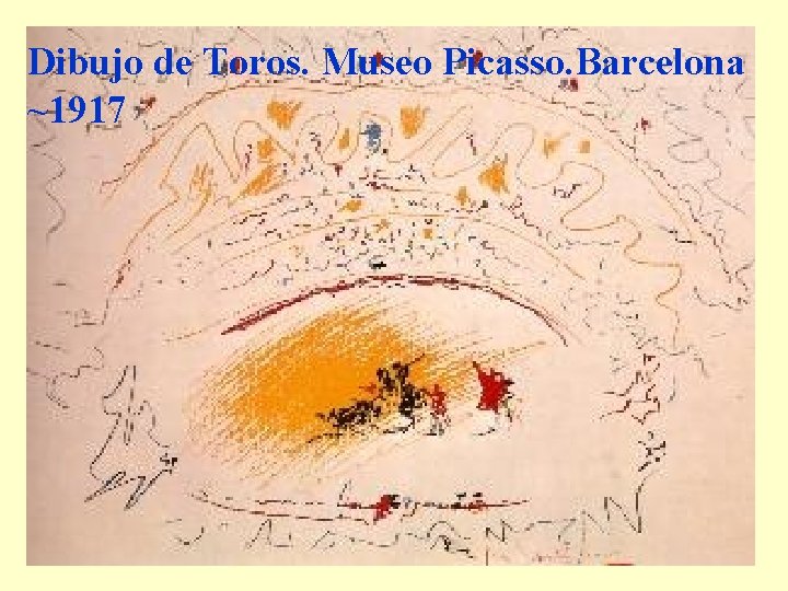 Dibujo de Toros. Museo Picasso. Barcelona ~1917 