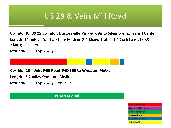 US 29 & Veirs Mill Road Corridor 9: US 29 Corridor, Burtonsville Park &