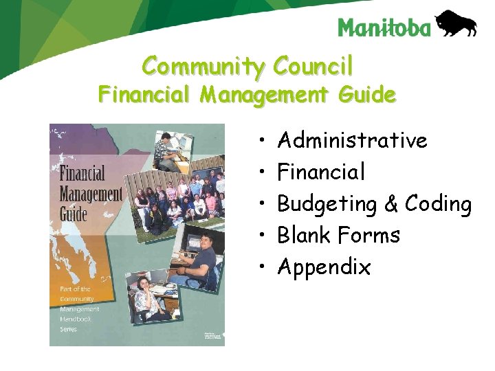 Community Council Financial Management Guide • • • Administrative Financial Budgeting & Coding Blank