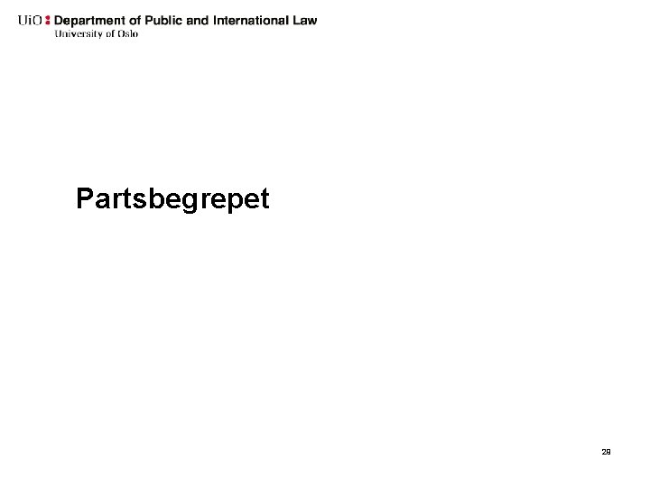Partsbegrepet 29 