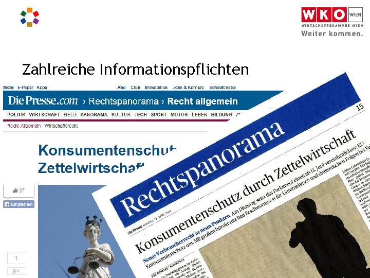 Zahlreiche Informationspflichten für Webshops I Christian Handig 