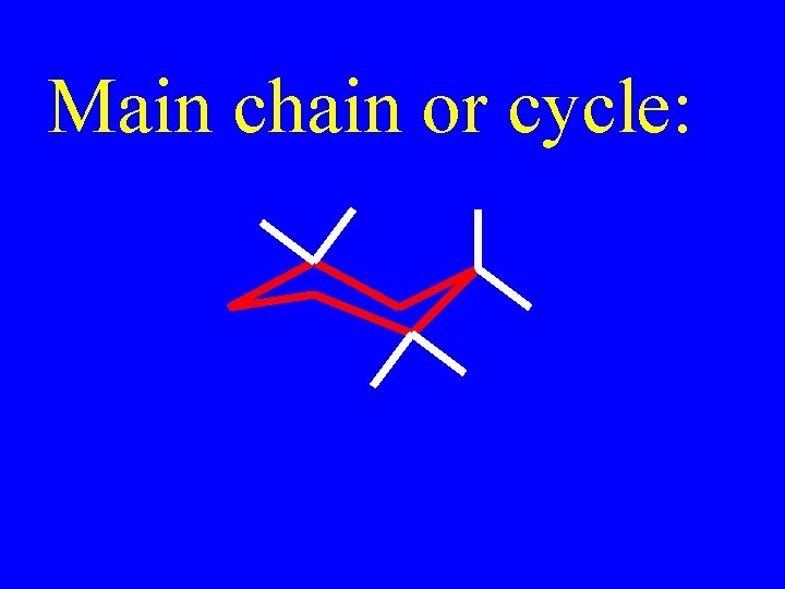 Main chain or cycle: 