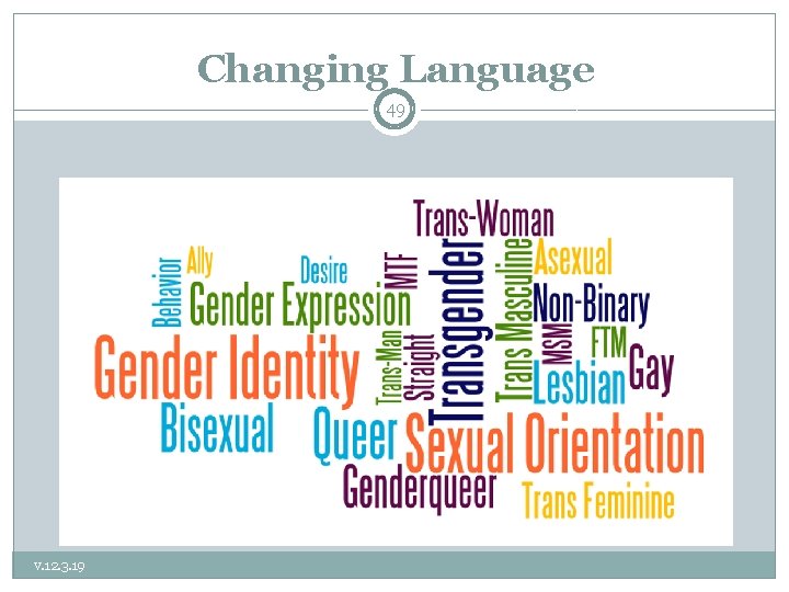 Changing Language 49 v. 12. 3. 19 