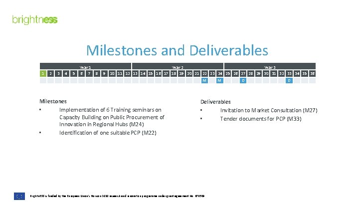 Milestones and Deliverables 1 2 3 4 5 Year 1 6 7 8 Year