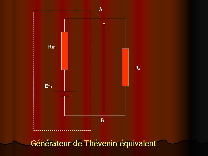 A RTh R 3 ETh B Générateur de Thévenin équivalent 