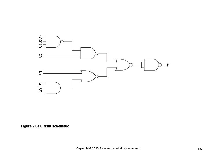 Figure 2. 84 Circuit schematic Copyright © 2013 Elsevier Inc. All rights reserved. 85 Figure 2. 84 Circuit schematic Copyright © 2013 Elsevier Inc. All rights reserved. 85
