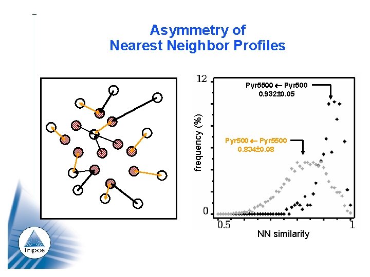 Asymmetry of Nearest Neighbor Profiles frequency (%) Pyr 5500 Pyr 500 0. 932± 0.