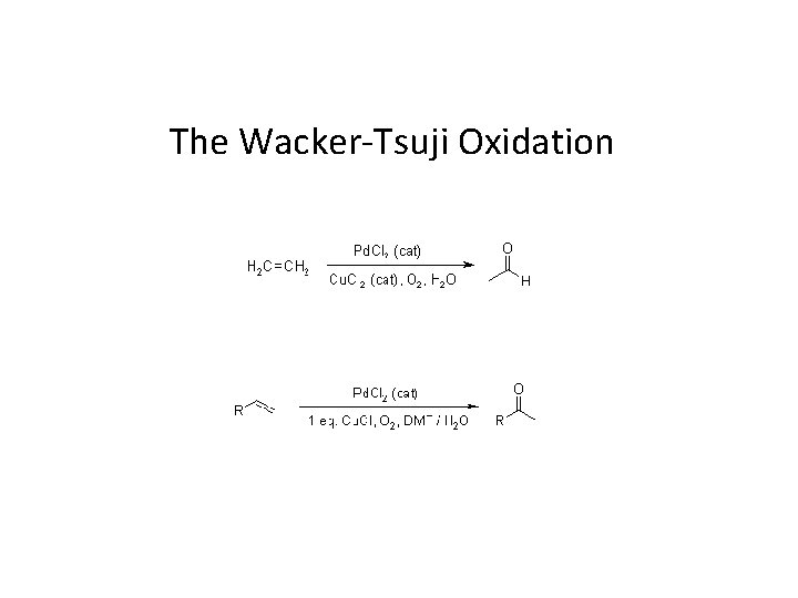 The Wacker-Tsuji Oxidation 