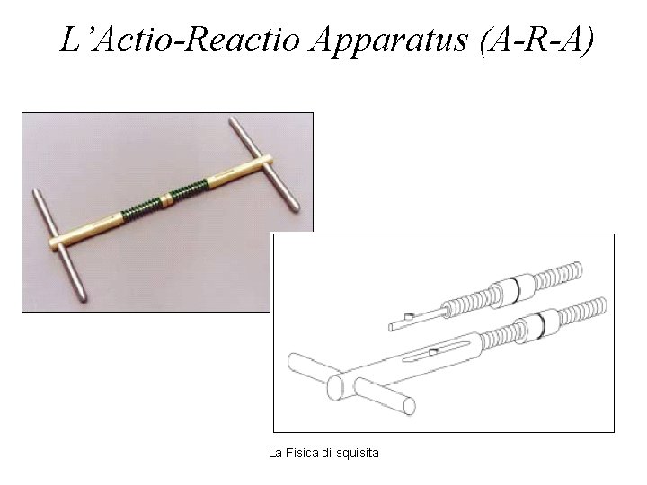 L’Actio-Reactio Apparatus (A-R-A) La Fisica di-squisita 