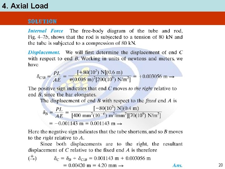 4. Axial Load 20 