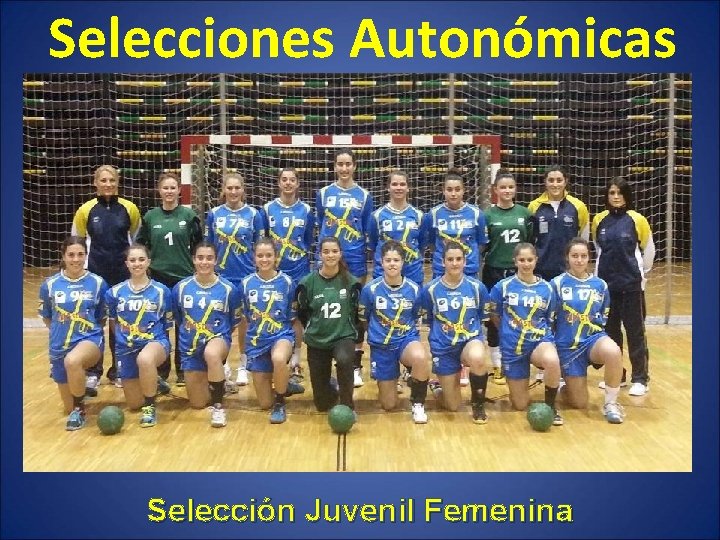 Selecciones Autonómicas Selección Juvenil Femenina 