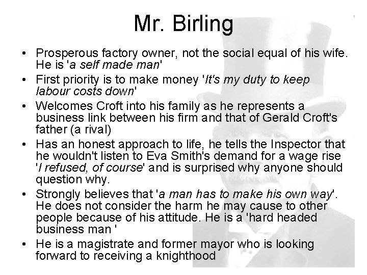 An Inspector Calls by J B Priestley Revision