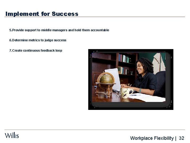 Implement for Success 5. Provide support to middle managers and hold them accountable 6.