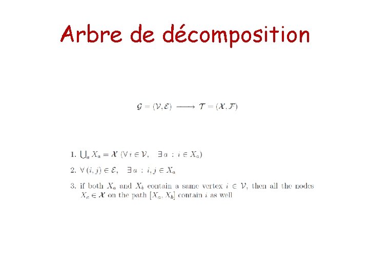 Arbre de décomposition 