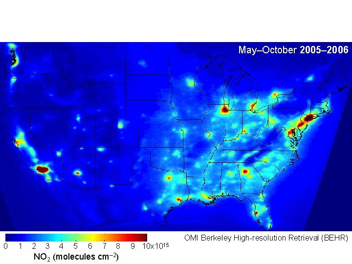 May–October 2005– 2006 0 1 2 3 4 5 6 7 8 NO 2