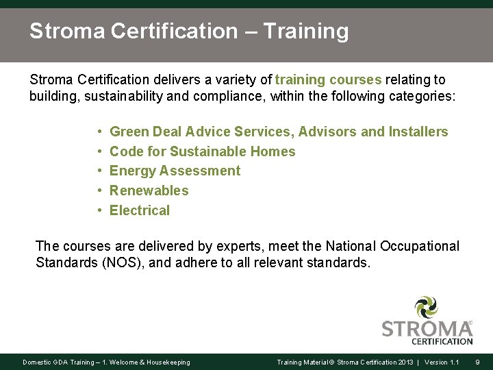 Stroma Certification – Training Stroma Certification delivers a variety of training courses relating to