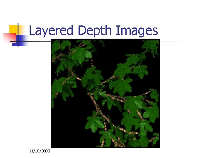 Layered Depth Images 11/18/2003 