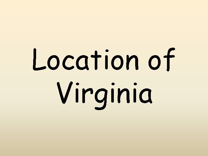 Location of Virginia 
