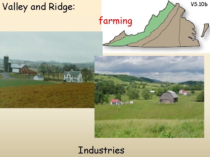 Valley and Ridge: VS. 10 b farming Industries 