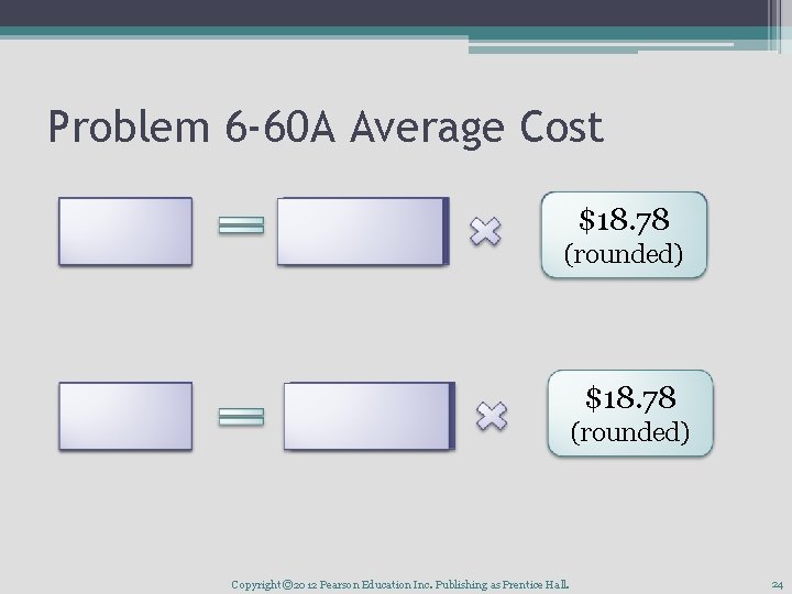 Problem 6 -60 A Average Cost of goods sold Number of units sold Average