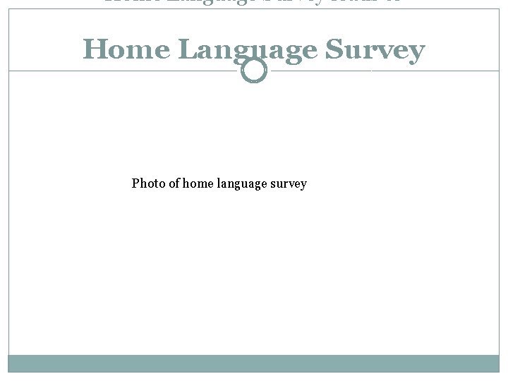 Home Language Survey leads to Home Language Survey Photo of home language survey 