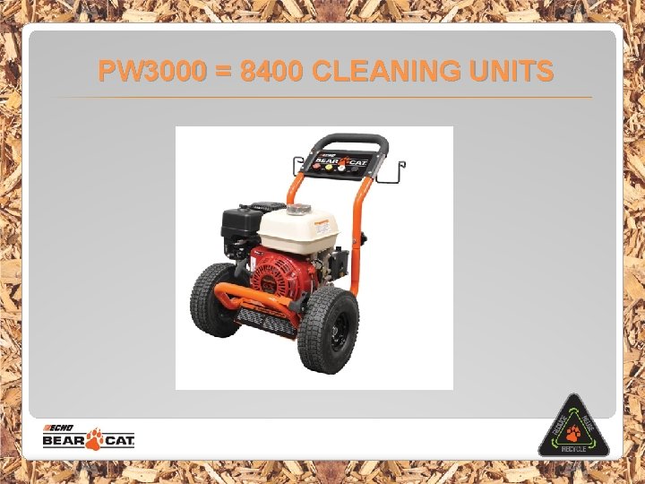 PW 3000 = 8400 CLEANING UNITS 