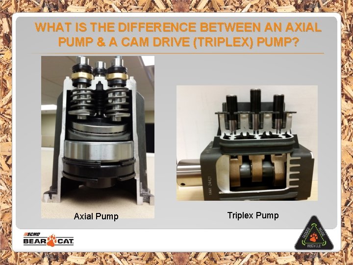 WHAT IS THE DIFFERENCE BETWEEN AN AXIAL PUMP & A CAM DRIVE (TRIPLEX) PUMP?