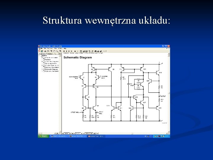 Struktura wewnętrzna układu: 