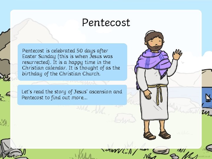 Pentecost is celebrated 50 days after Easter Sunday (this is when Jesus was resurrected). Pentecost is celebrated 50 days after Easter Sunday (this is when Jesus was resurrected).