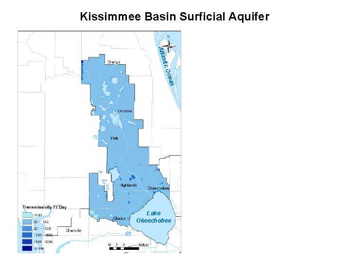 Kissimmee Basin Surficial Aquifer ntic Atla an Oce Lake Okeechobee 