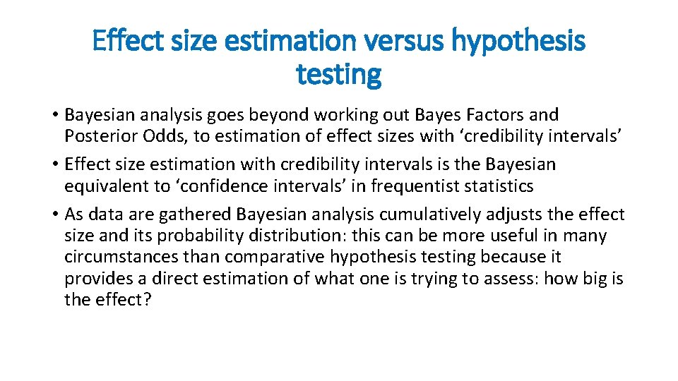Bayesian analysis a brief introduction Robert West University