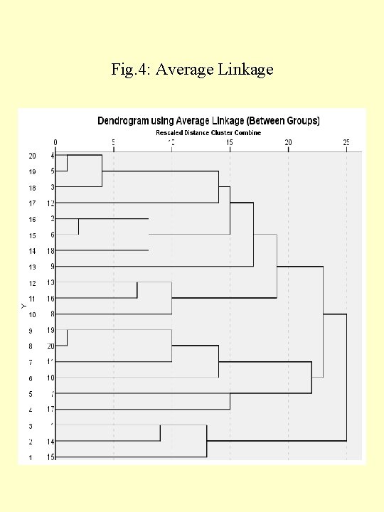 Fig. 4: Average Linkage 