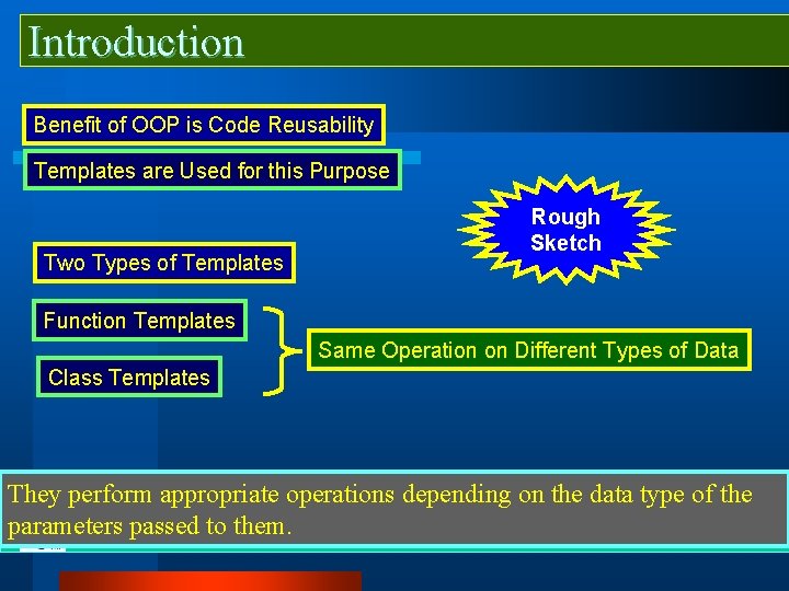 Introduction Benefit of OOP is Code Reusability Templates are Used for this Purpose Two