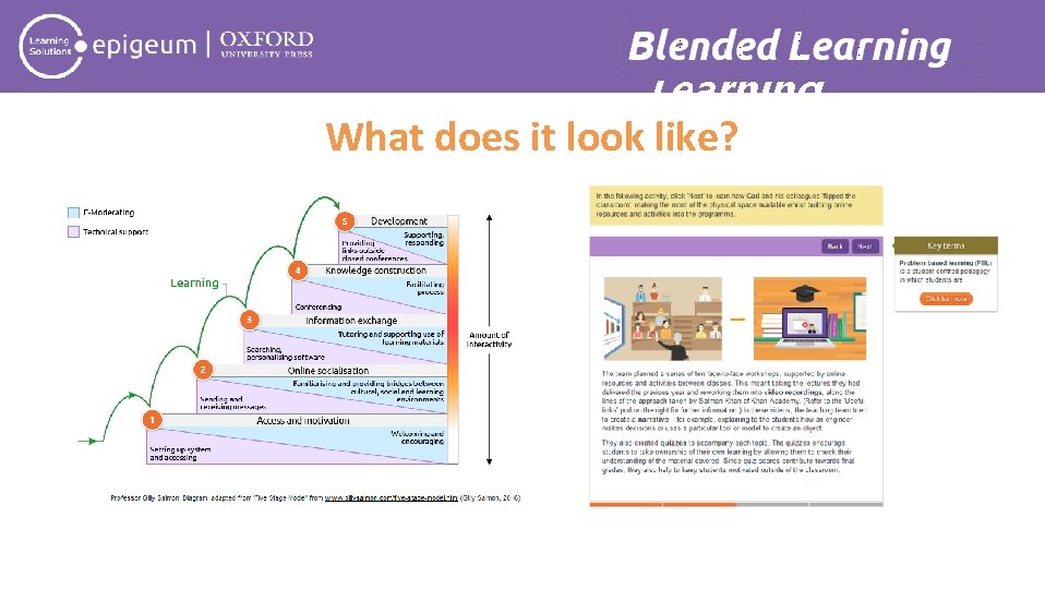 Blended Learning What does it look like? 