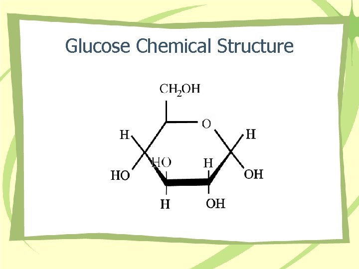 Glucose Chemical Structure 