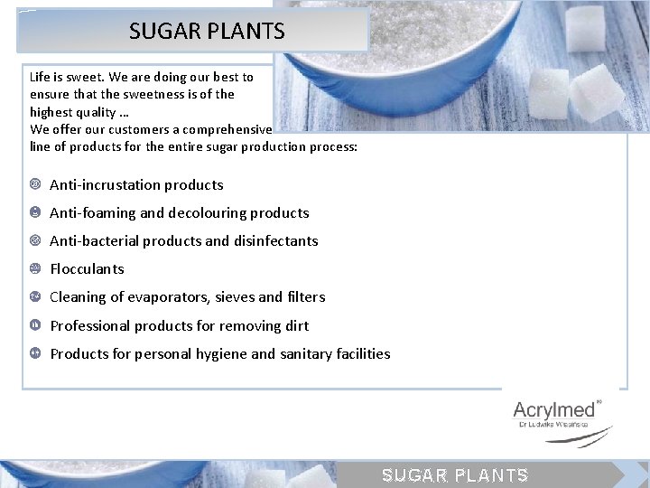  SUGAR PLANTS Life is sweet. We are doing our best to ensure that