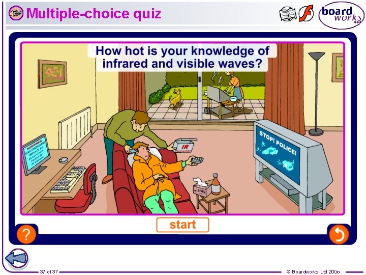 Multiple-choice quiz 37 of 37 © Boardworks Ltd 2006 