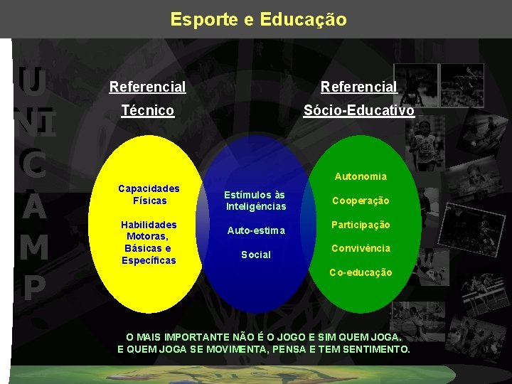 Esporte e Educação U U NI NI C C A A M M P