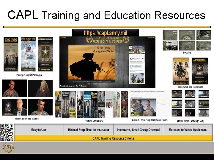 CAPL Training and Education Resources CAPL Training and Education Resources