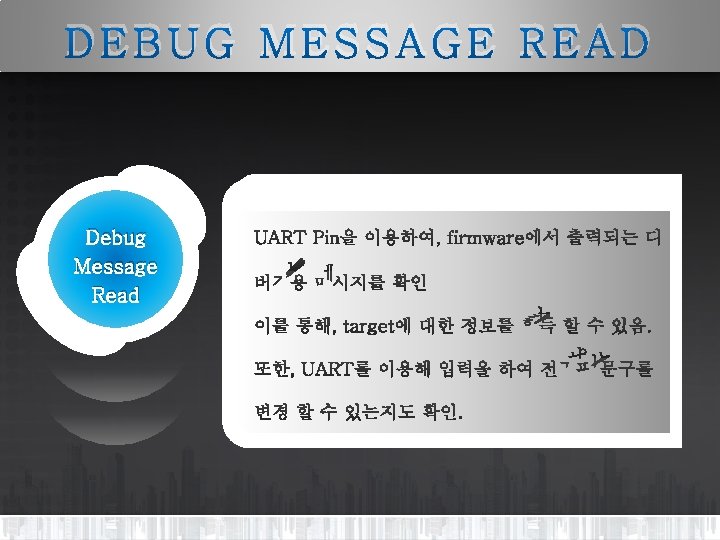 DEBUG MESSAGE READ Debug Message Read 