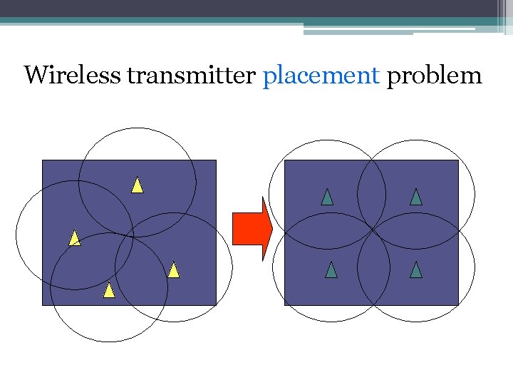 Wireless transmitter placement problem 